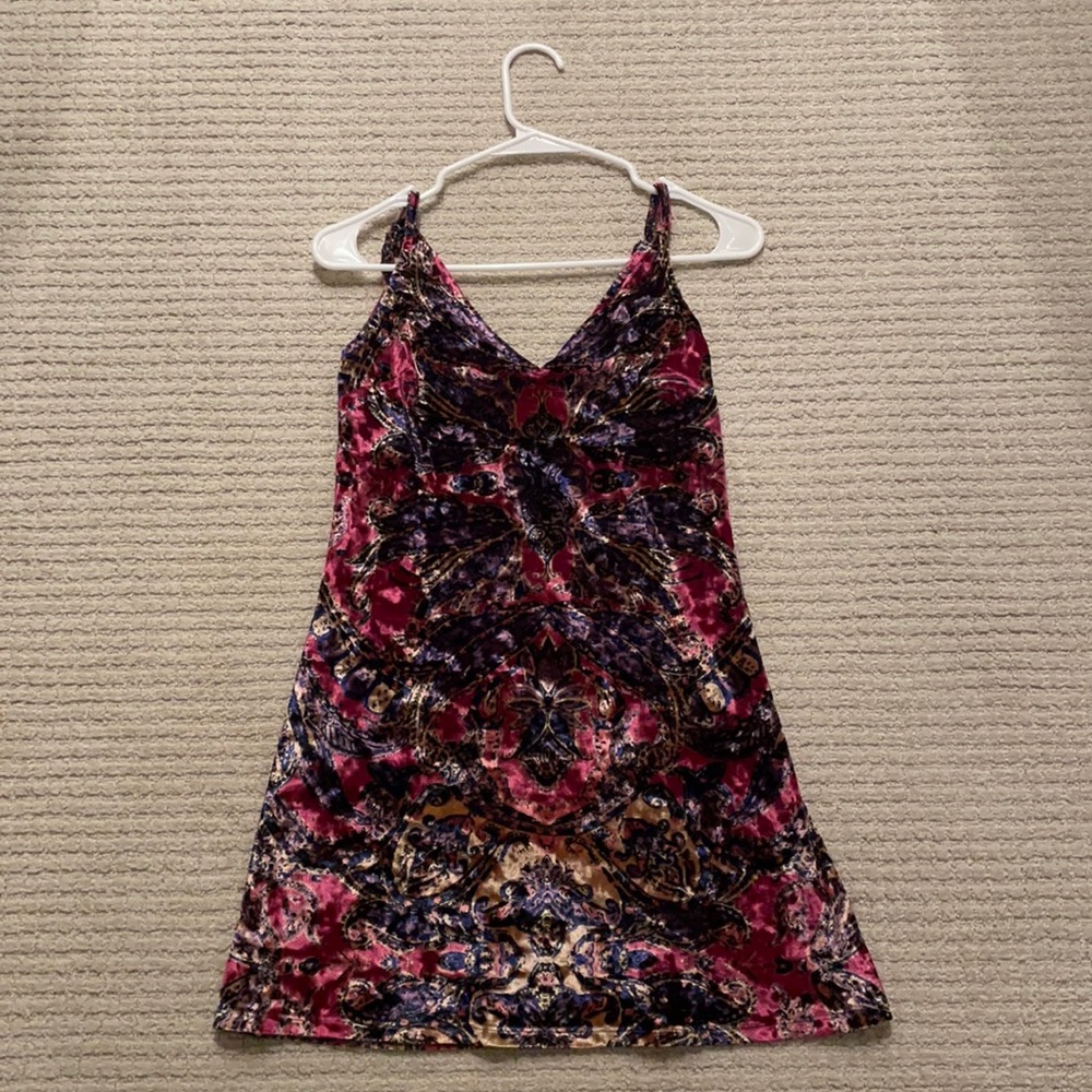 Multi colored slip dress